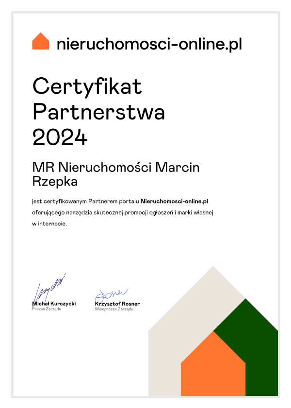 Certyfikat partnerstwa z nieruchomosci-online