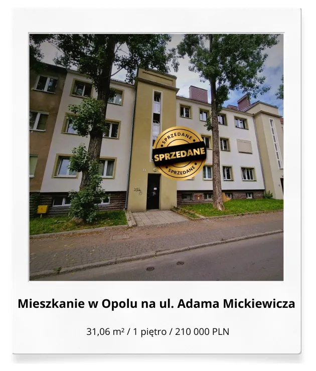Sprzedane mieszkanie w Opolu na ulicy Mickiewicza