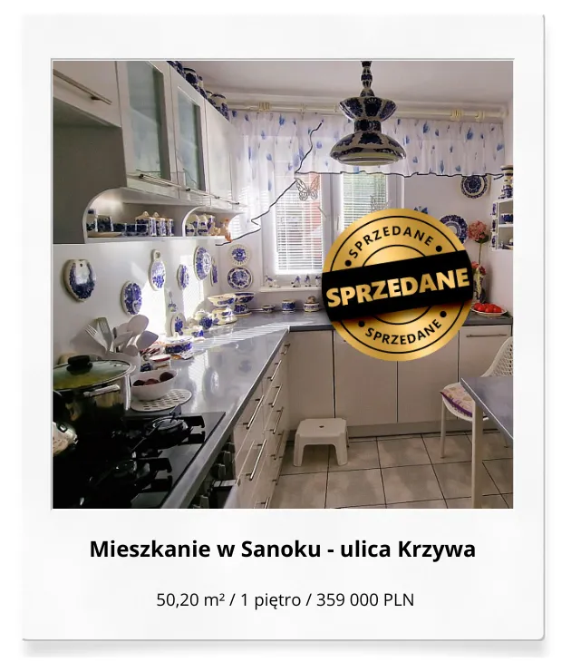 Sprzedane mieszkanie w Sanoku na ulicy Krzywej