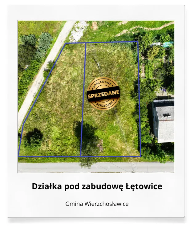 Sprzedaż działki Łętowice