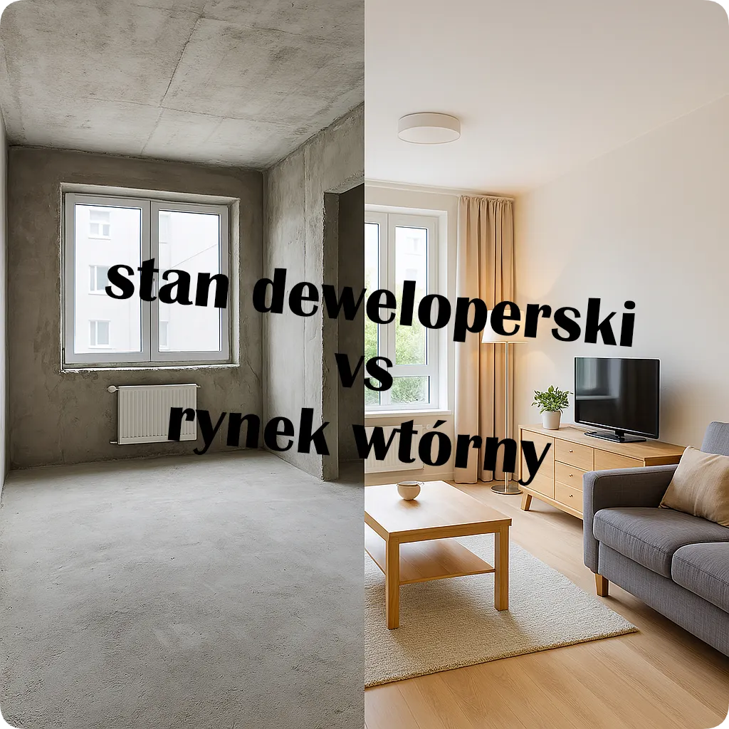 Mieszkanie w stanie deweloperskim vs mieszkanie z rynku wtórnego