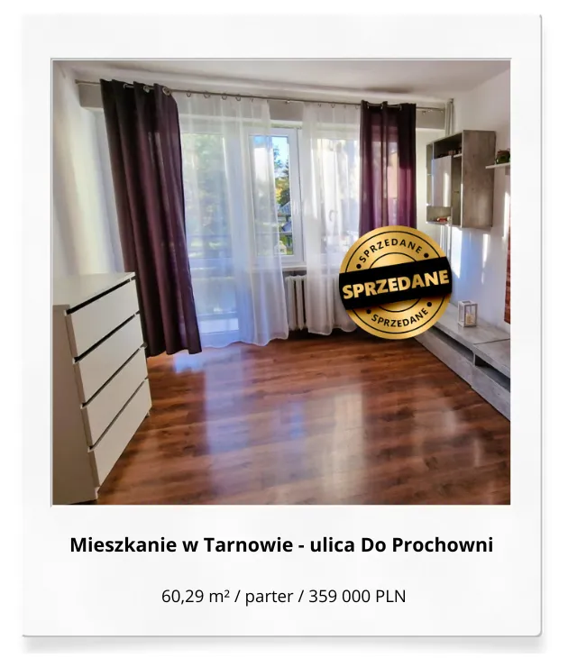 Sprzedane mieszkanie w Tarnowie przy ulicy Do Prochowni