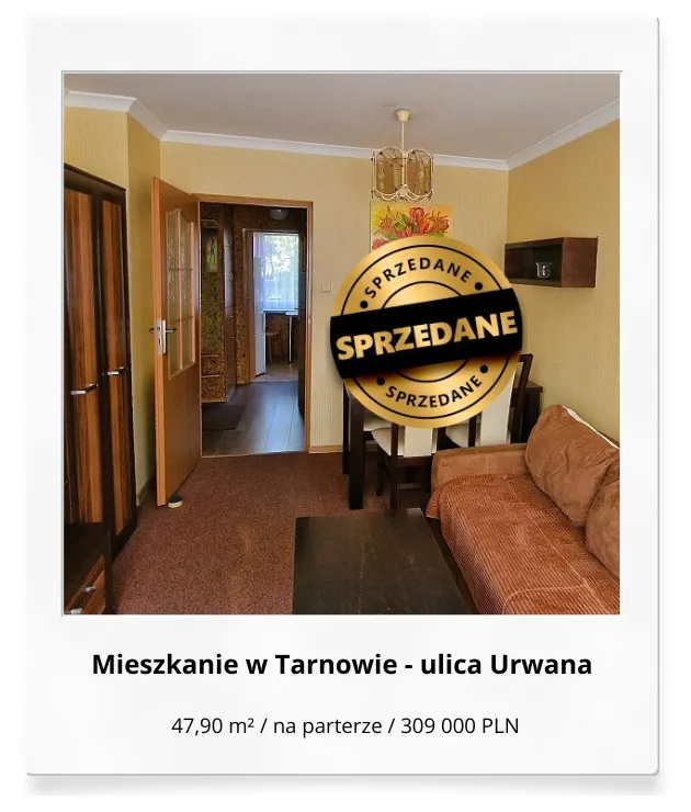 Sprzedane mieszkanie Tarnów ulica Urwana