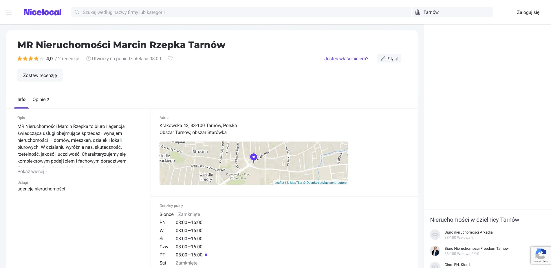 MR Nieruchomości Marcin Rzepka na Nicelocal