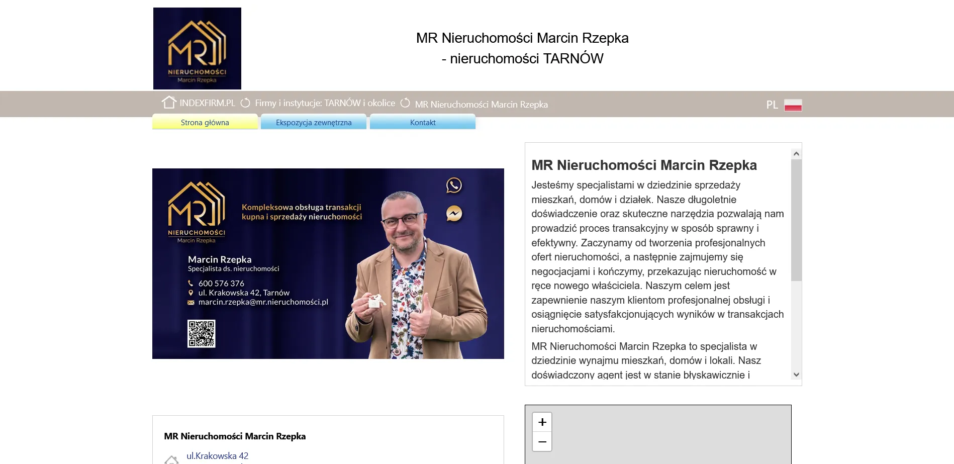 MR Nieruchomości Marcin Rzepka w witrynie index firm